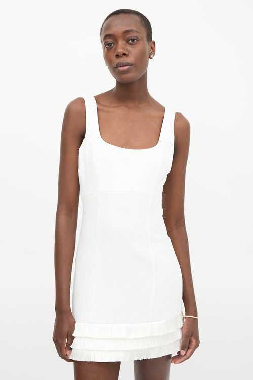 Cinq à Sept Hattie Fringe Hem Mini Dress