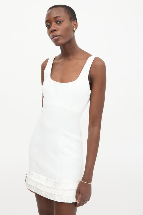 Cinq à Sept Hattie Fringe Hem Mini Dress