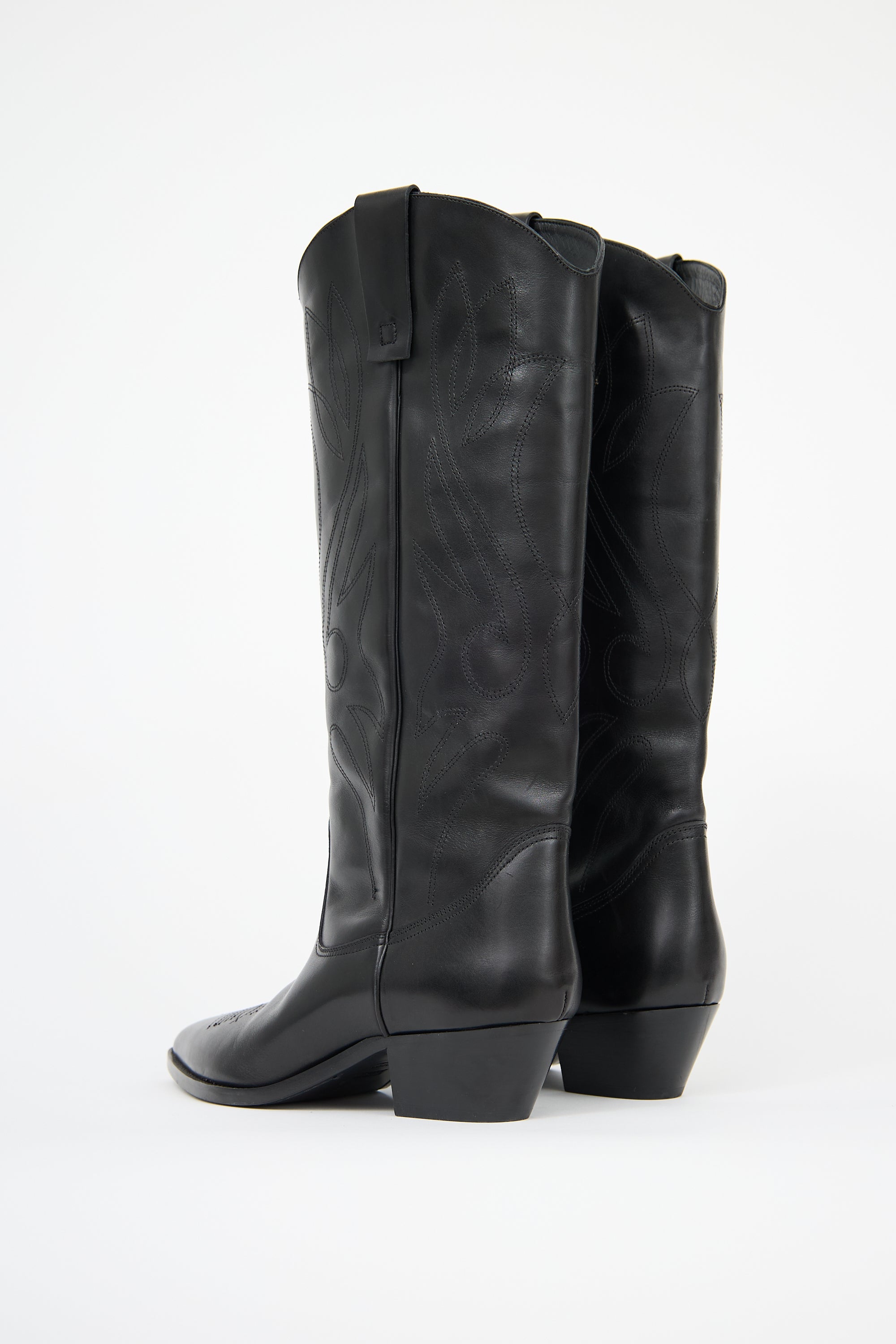 Closed Leather Cowboy Boot