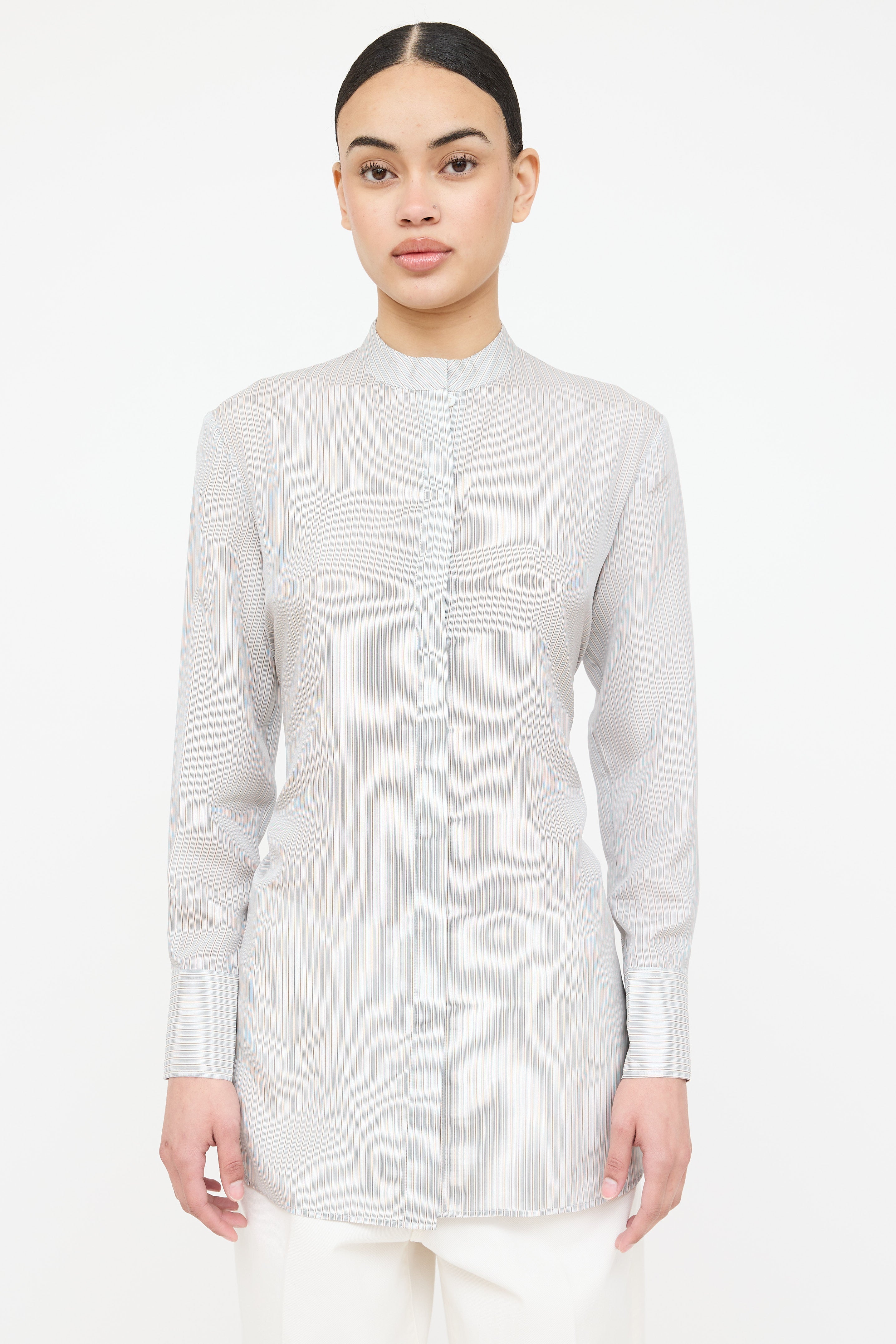 CO Striped Blouse Top