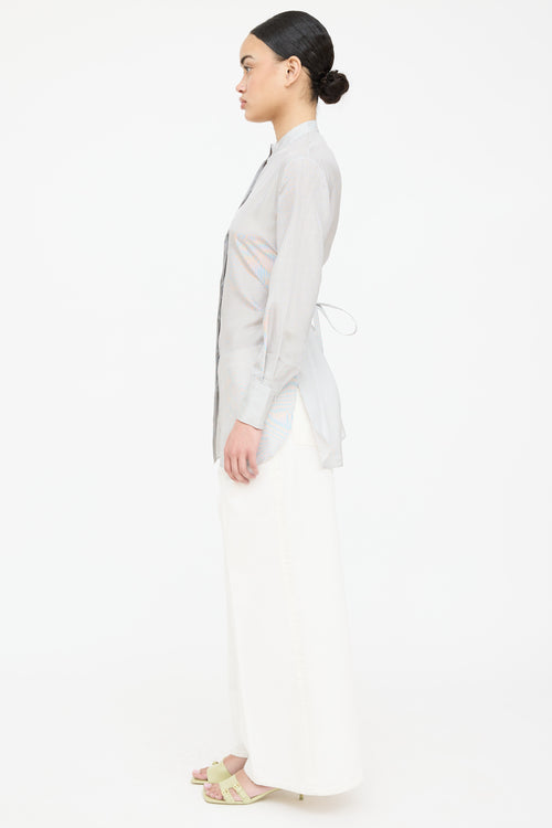 CO Striped Blouse Top