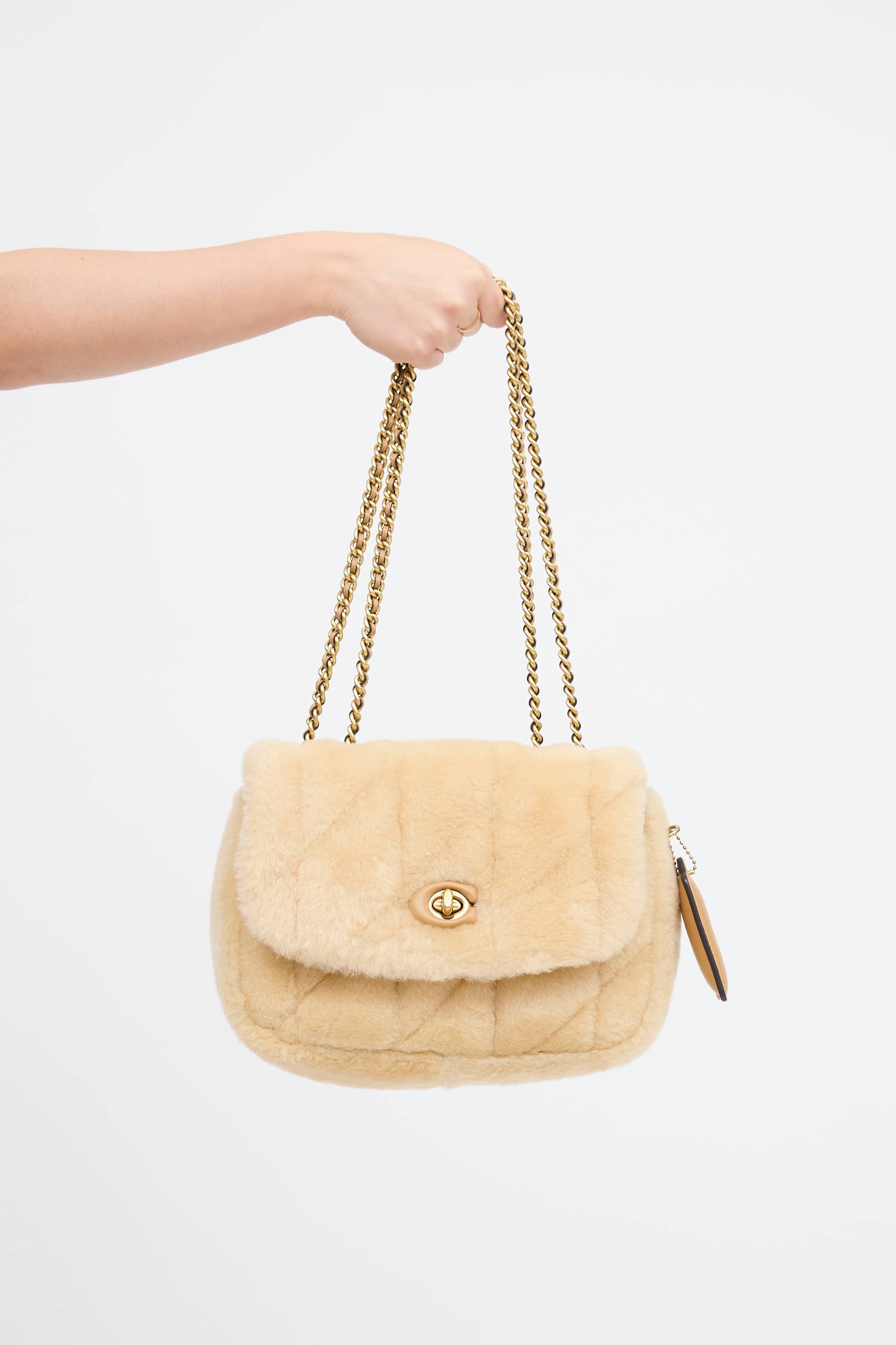 Coach Pillow Madison Shearling Bag