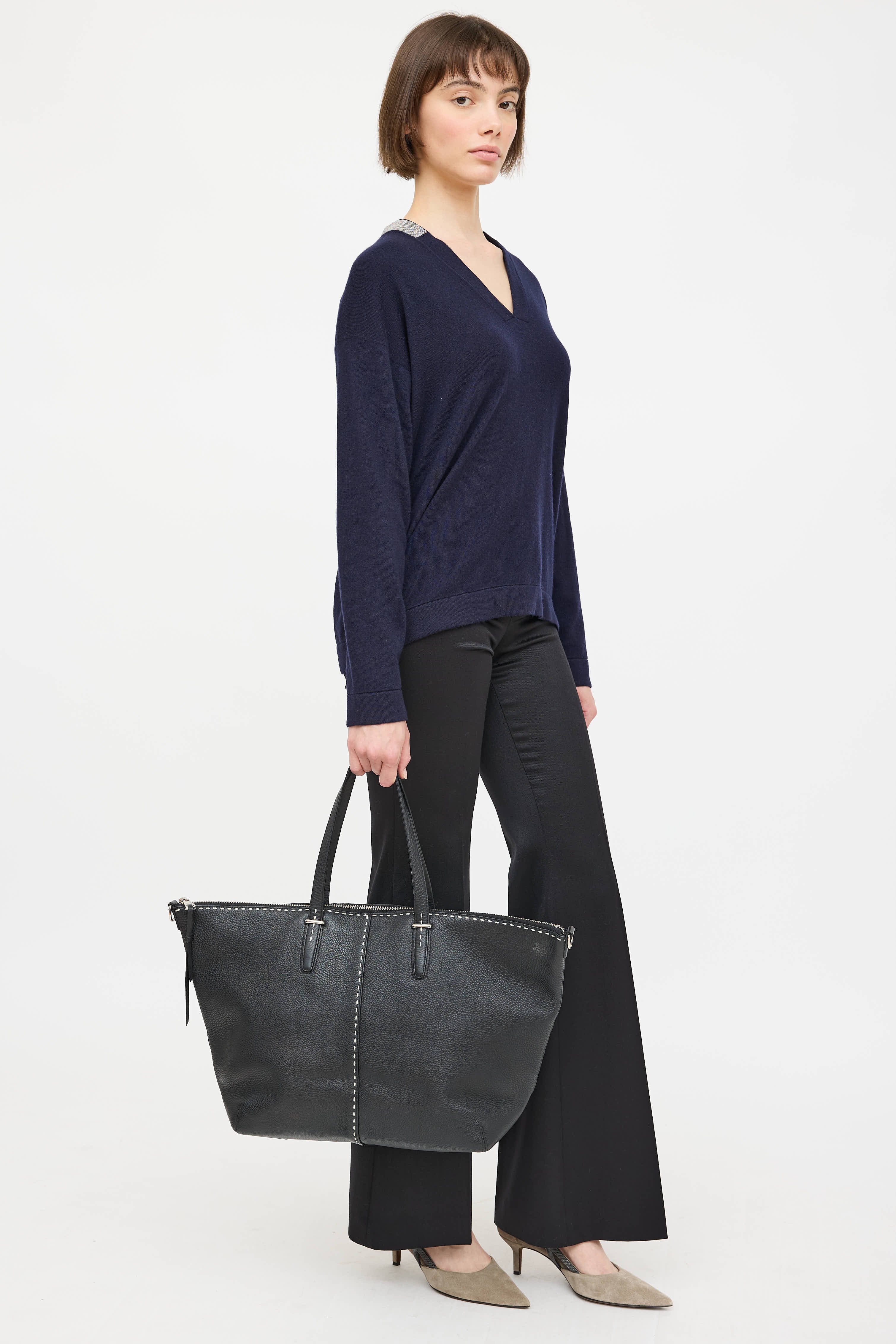 Leather Bleecker Tote Bag