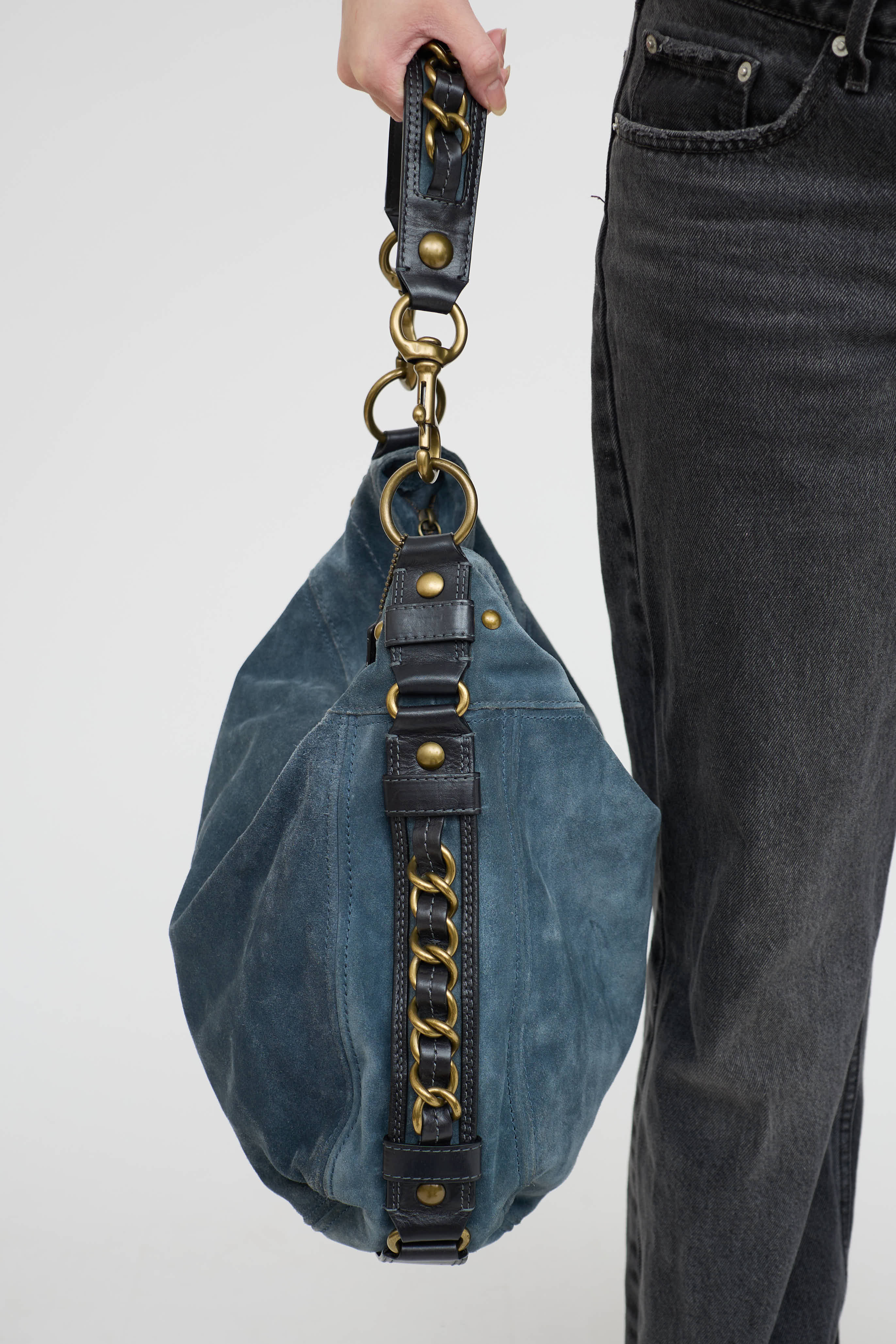 Coach Zoe Suede Shoulder Bag