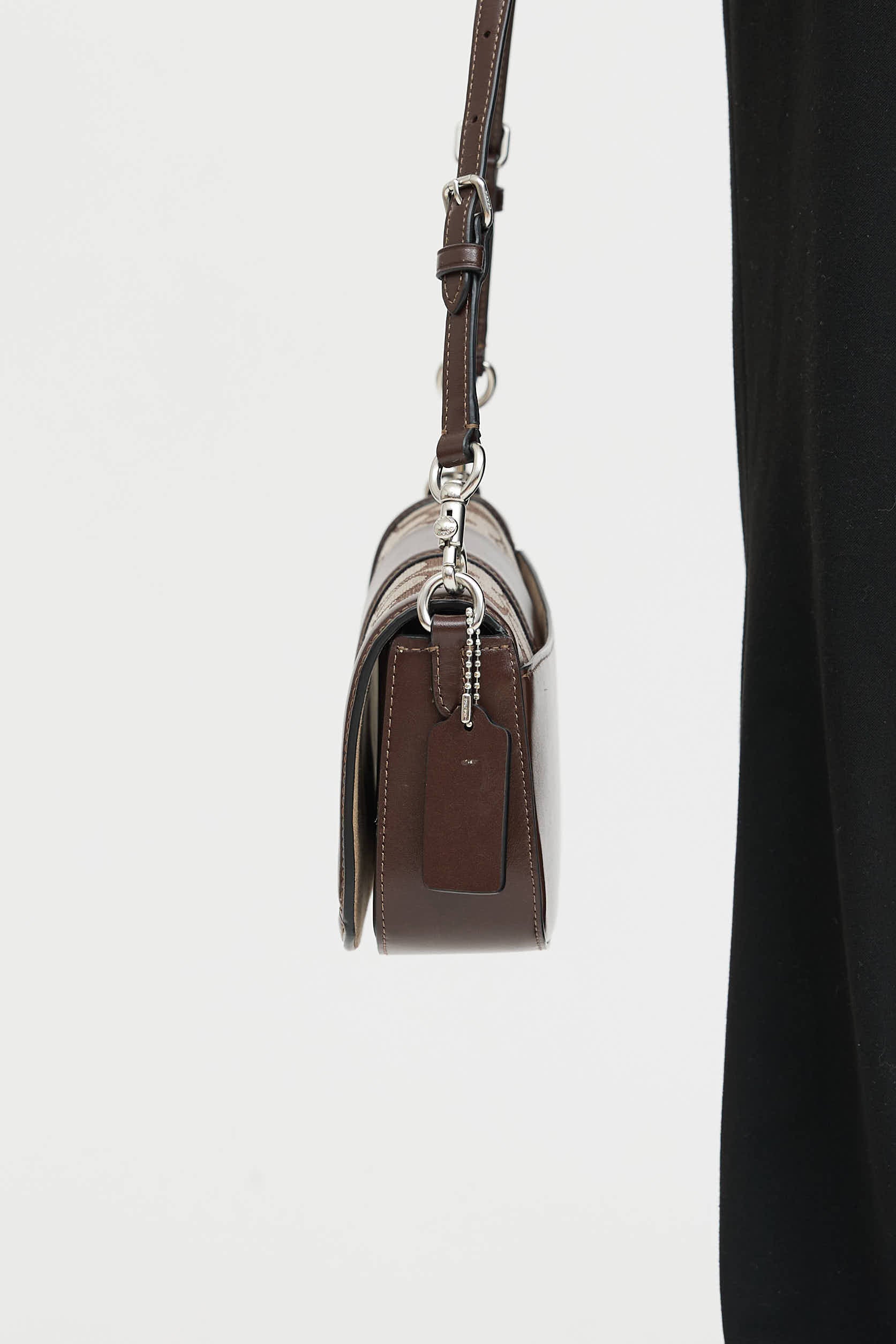 Coach Jacquard Andrea Shoulder Bag