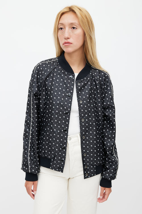 Coach x Disney Black & Multicolour Satin Jacket