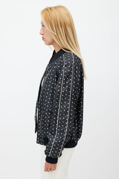 Coach x Disney Black & Multicolour Satin Jacket