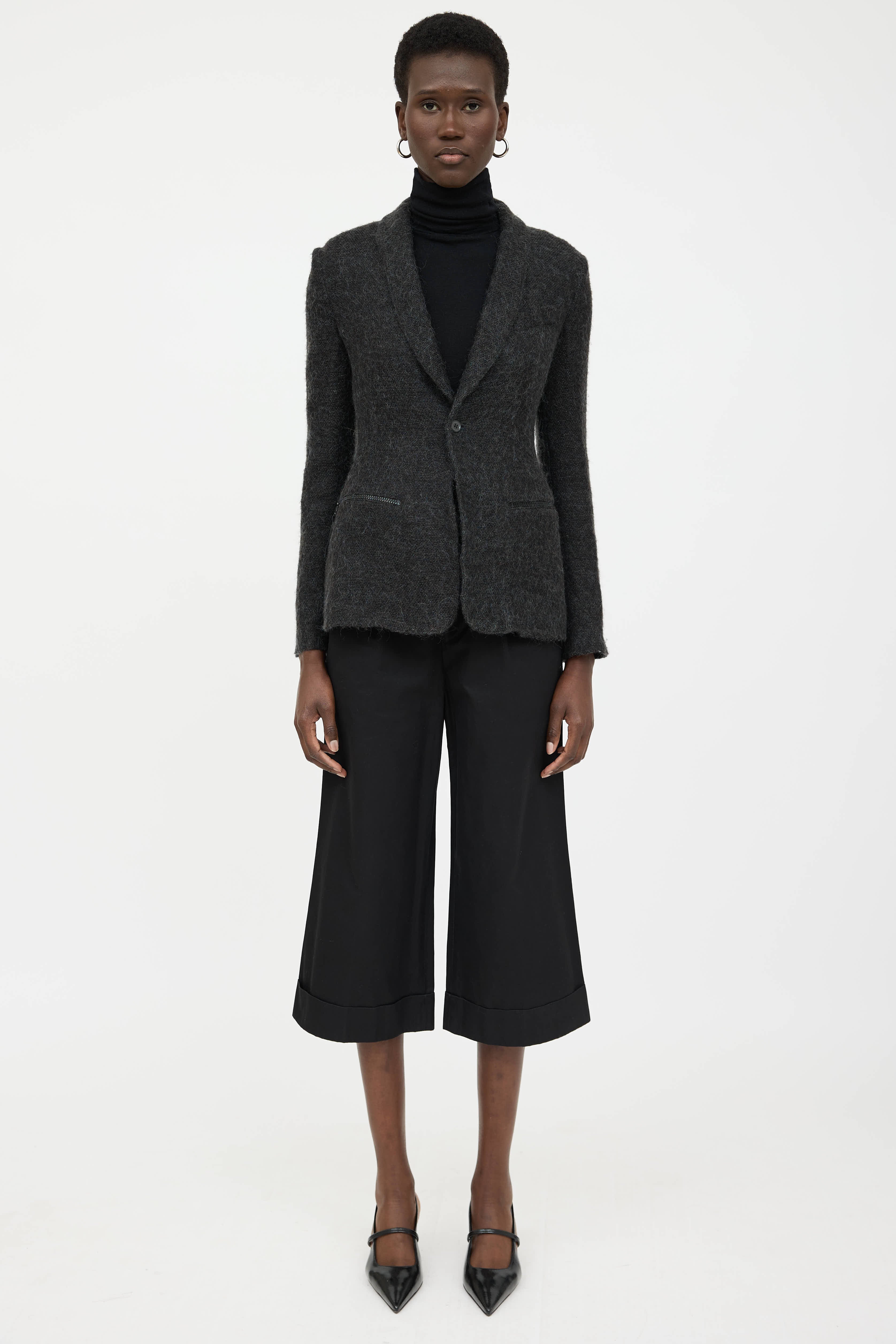 Coming Soon Wool Knit Blazer