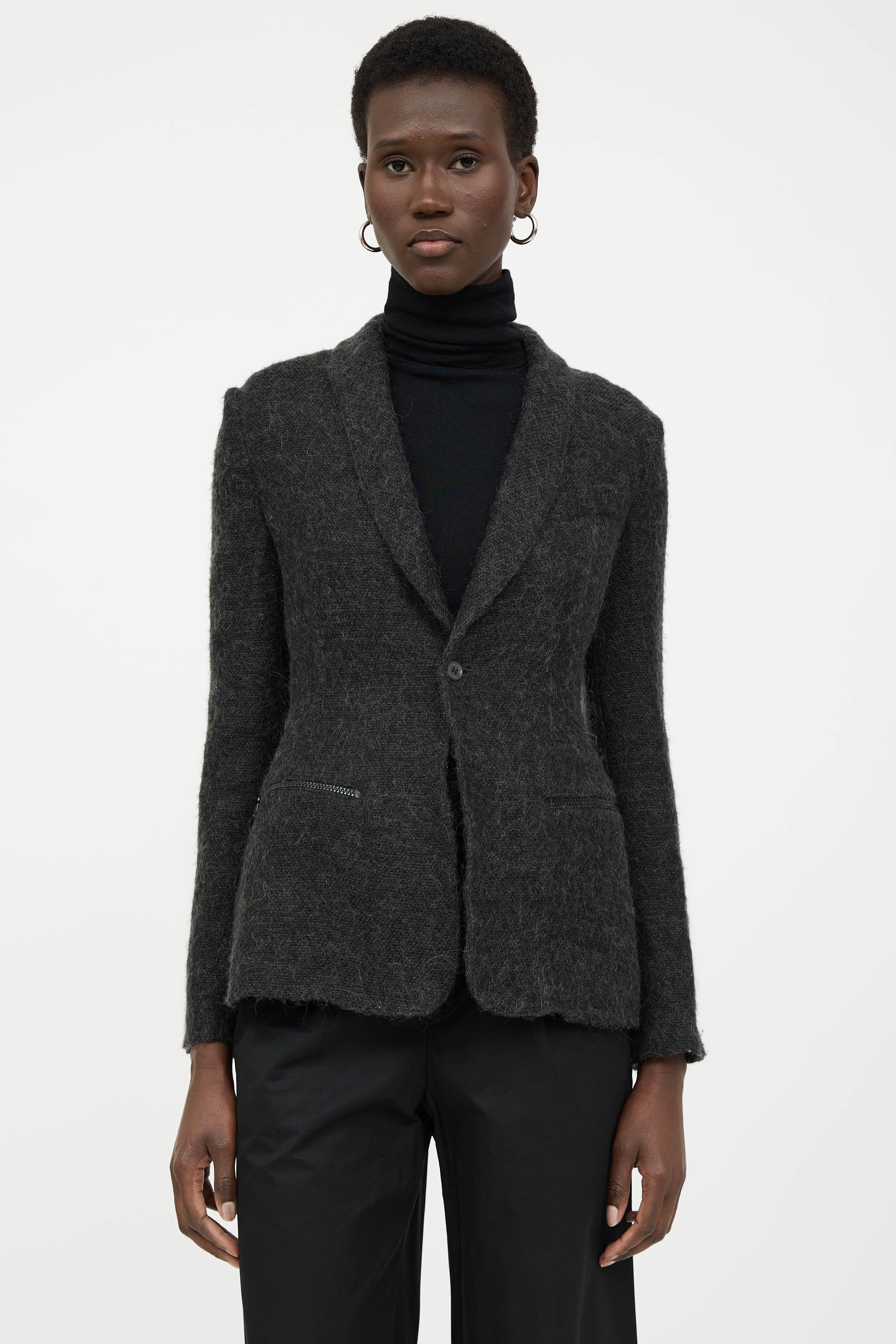 Coming Soon Wool Knit Blazer
