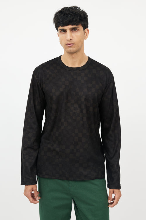 Comme des Garçons Black & Green Faded Long Sleeve Shirt