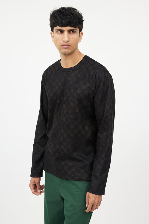 Comme des Garçons Black & Green Faded Long Sleeve Shirt
