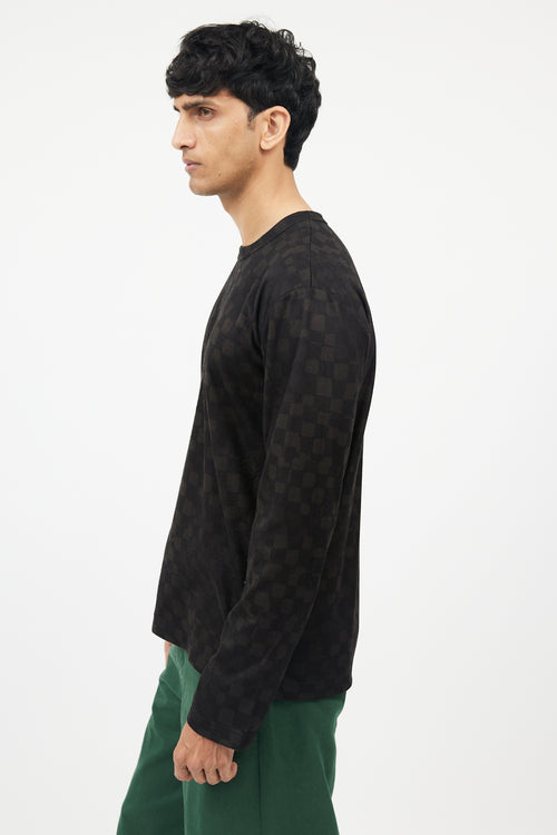 Comme des Garçons Black & Green Faded Long Sleeve Shirt