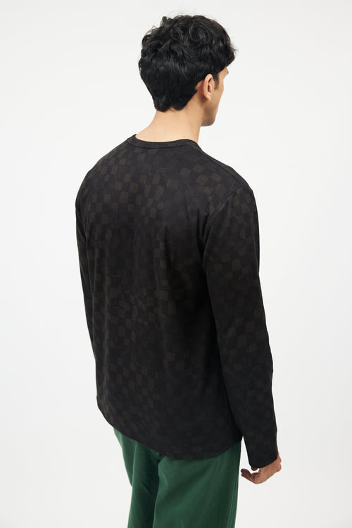 Comme des Garçons Black & Green Faded Long Sleeve Shirt