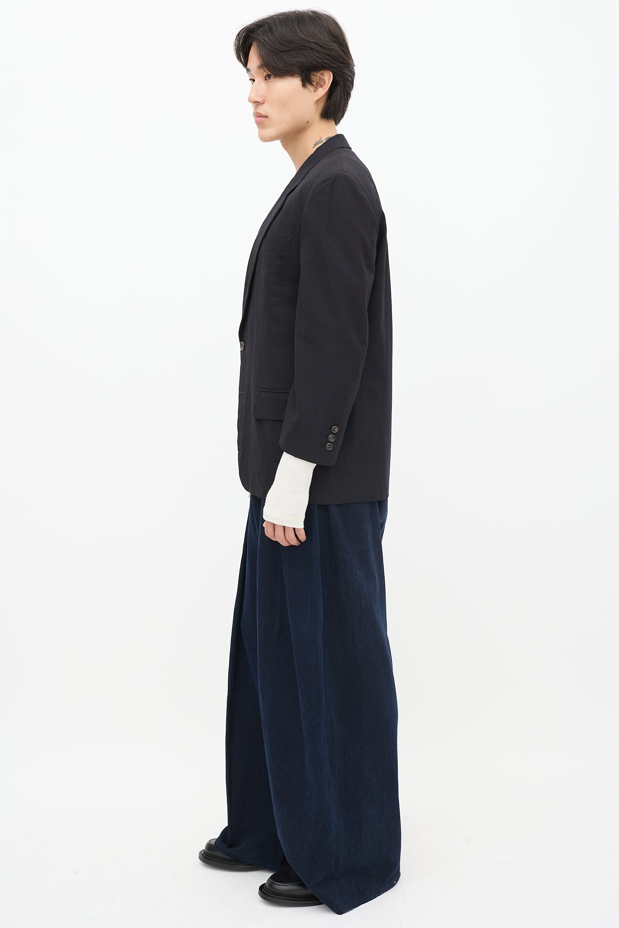 Comme des Garçons Black Wool Blazer