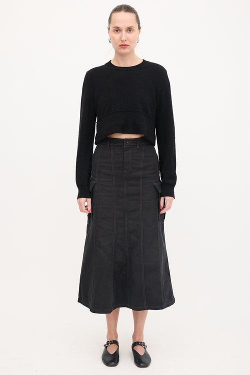 Comme des Garçons FW 2020 Wool Cropped Sweater