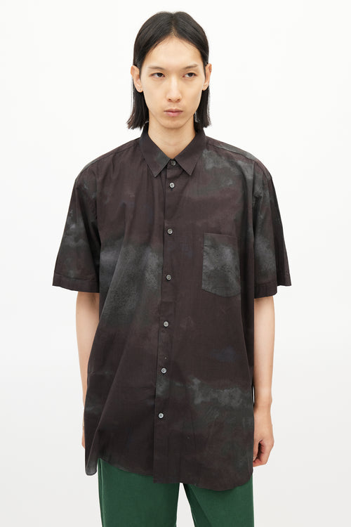 Comme des Garçons SHIRT Brown & Grey Tie Dye Shirt