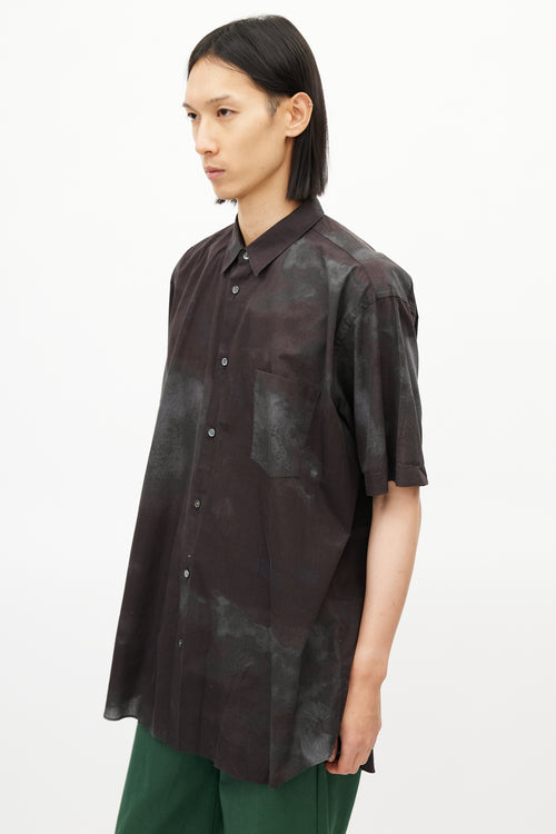 Comme des Garçons SHIRT Brown & Grey Tie Dye Shirt