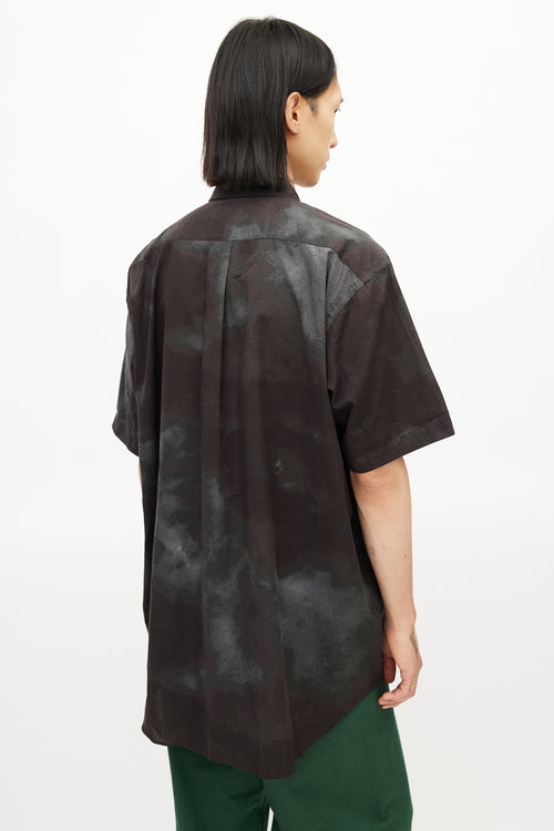 Comme des Garçons SHIRT Brown & Grey Tie Dye Shirt