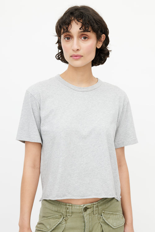 Comme des Garçons Shirt BOYS Grey & Black Logo T-Shirt