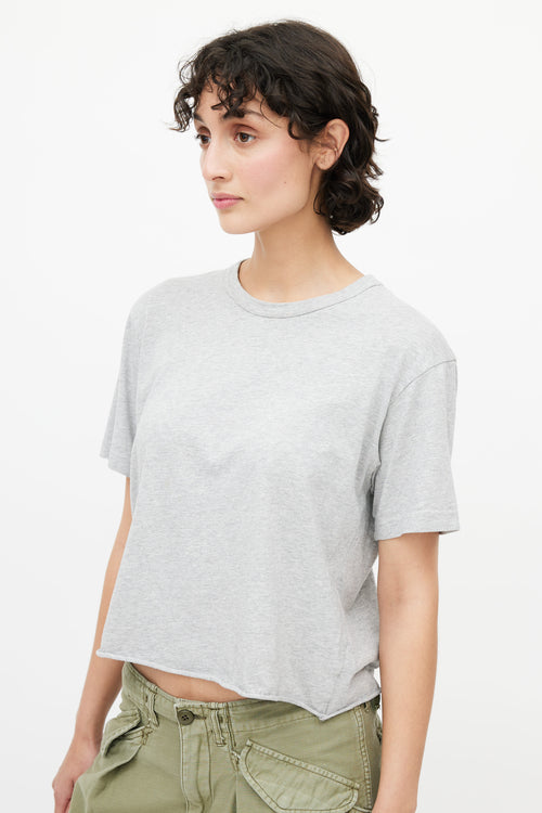 Comme des Garçons Shirt BOYS Grey & Black Logo T-Shirt