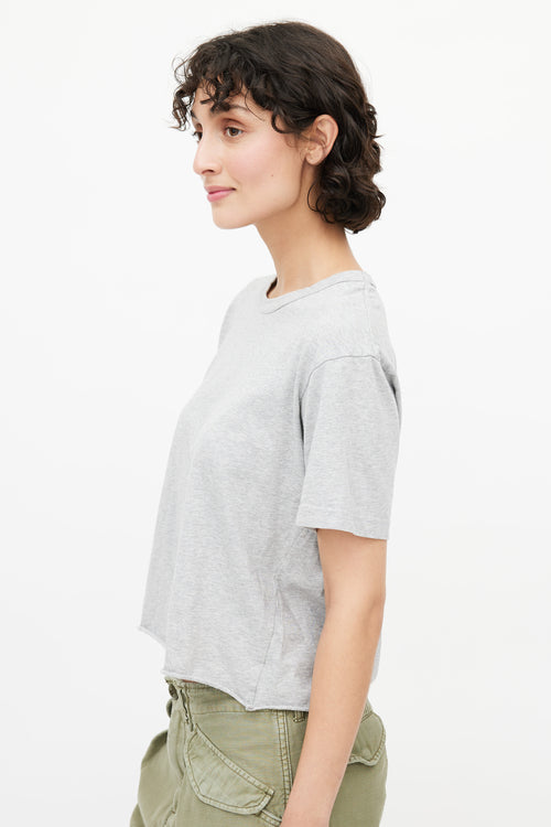 Comme des Garçons Shirt BOYS Grey & Black Logo T-Shirt