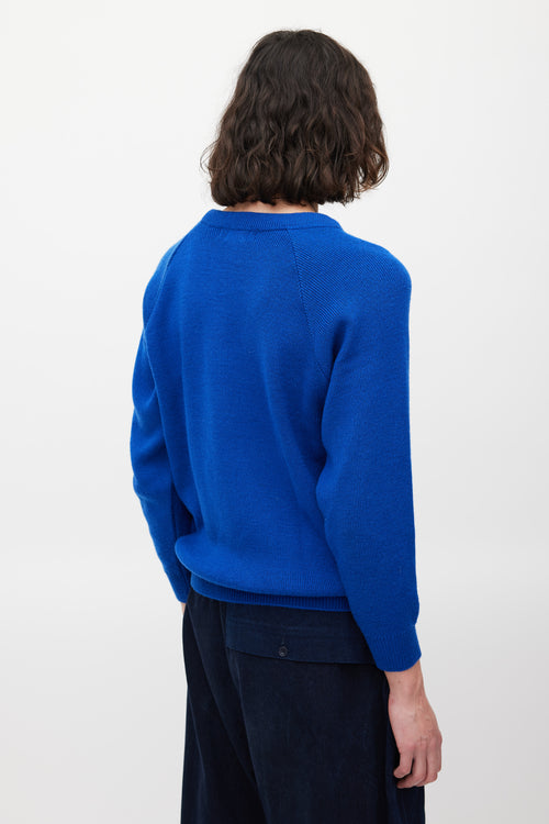 Comme des Garçons X Good Design Shop Blue & Black Logo Sweater