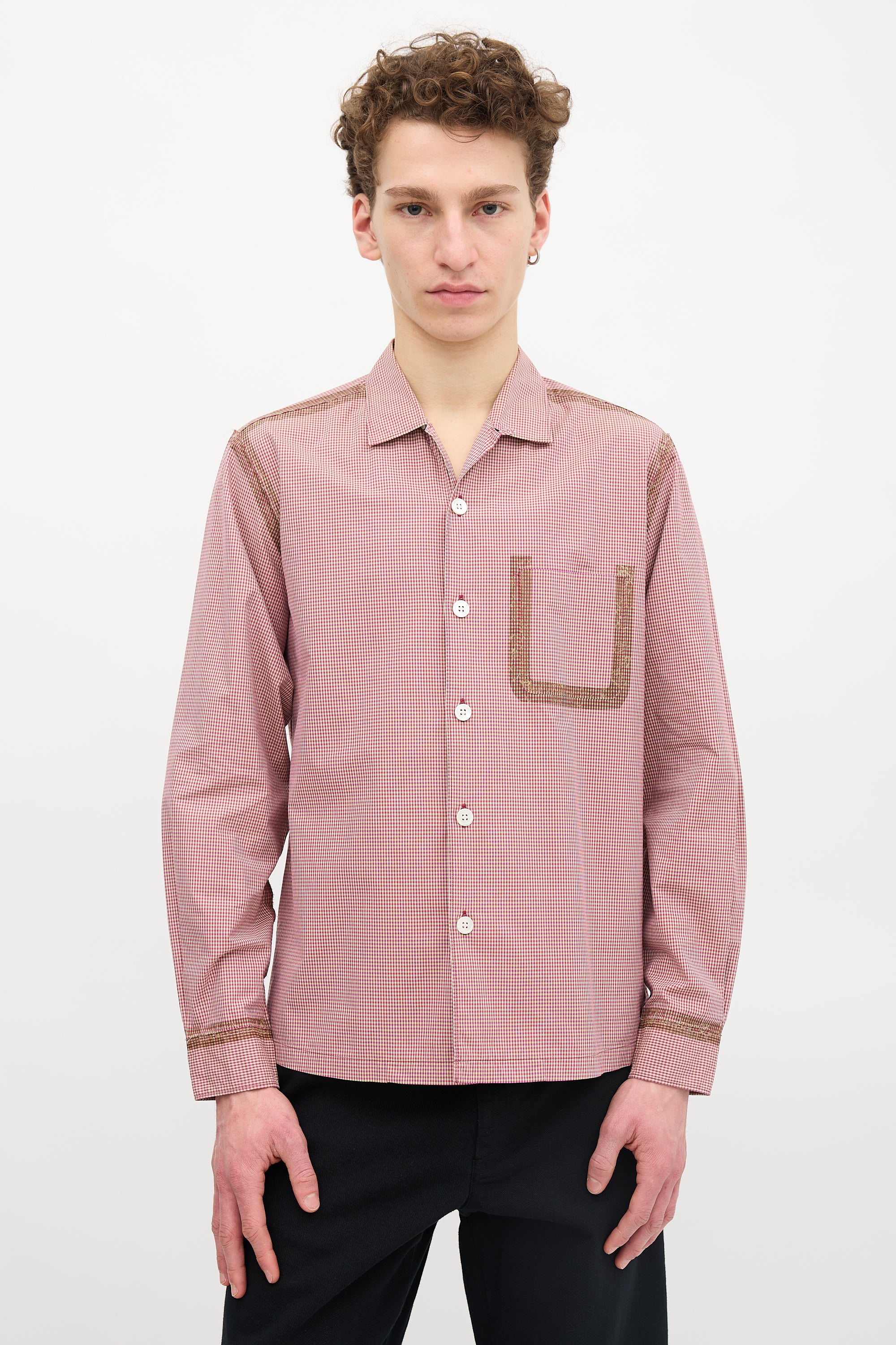 Comme des Garçons 2003 Homme Gingham Taped Shirt