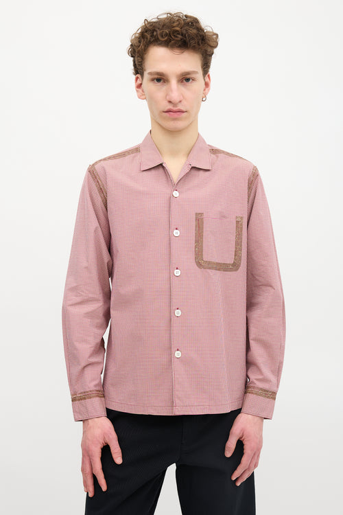 Comme des Garçons 2003 Homme Gingham Taped Shirt