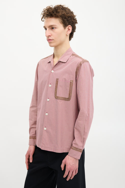 Comme des Garçons 2003 Homme Gingham Taped Shirt