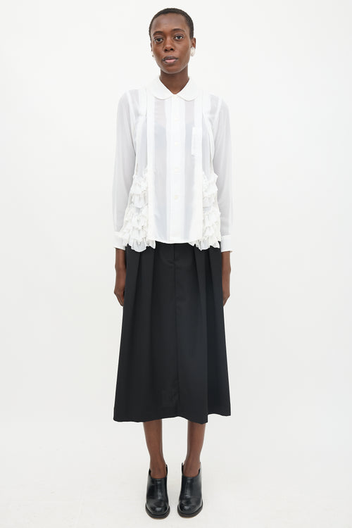 Comme des Garçons Chiffon Ruffle Shirt