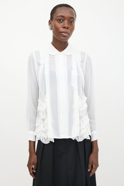 Comme des Garçons Chiffon Ruffle Shirt