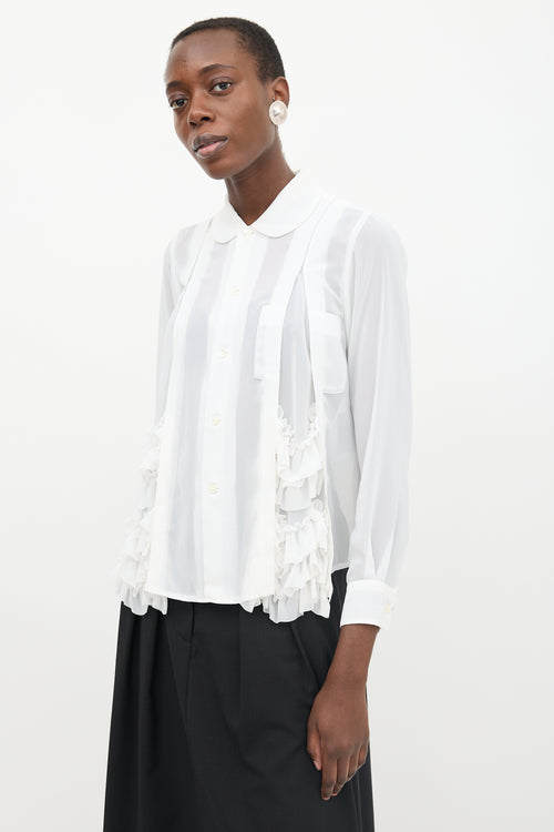 Comme des Garçons Chiffon Ruffle Shirt