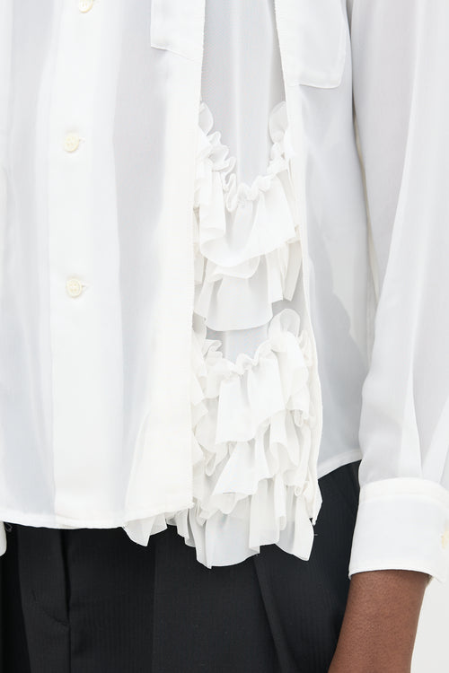 Comme des Garçons Chiffon Ruffle Shirt