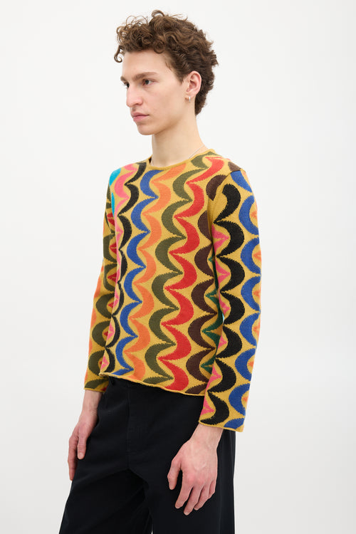 Comme des Garçons FW 2001 Homme Plus Patterned Sweater