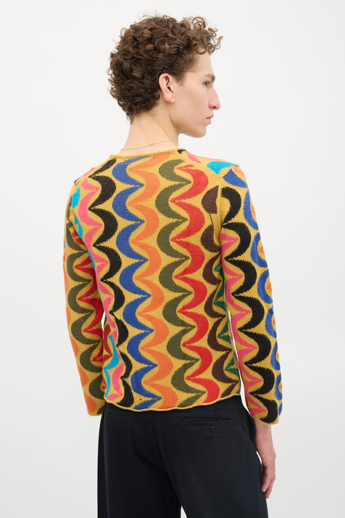 Comme des Garçons FW 2001 Homme Plus Patterned Sweater