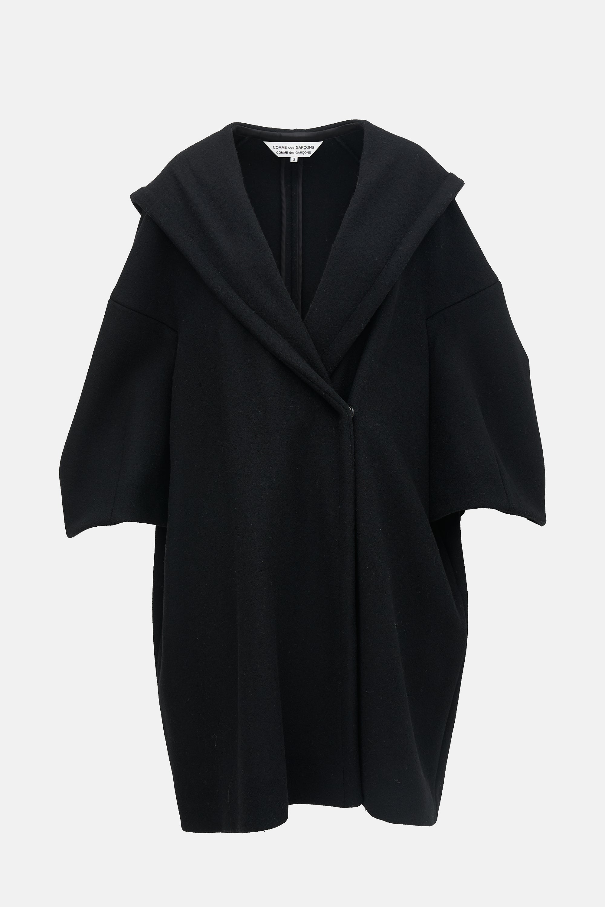 Comme des Garçons FW 2017 Wool Cape Coat