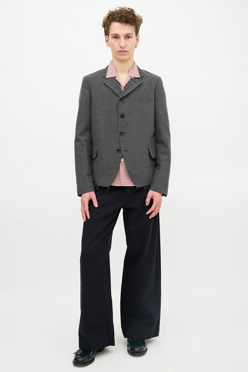 Comme des Garçons Raw Edge Blazer
