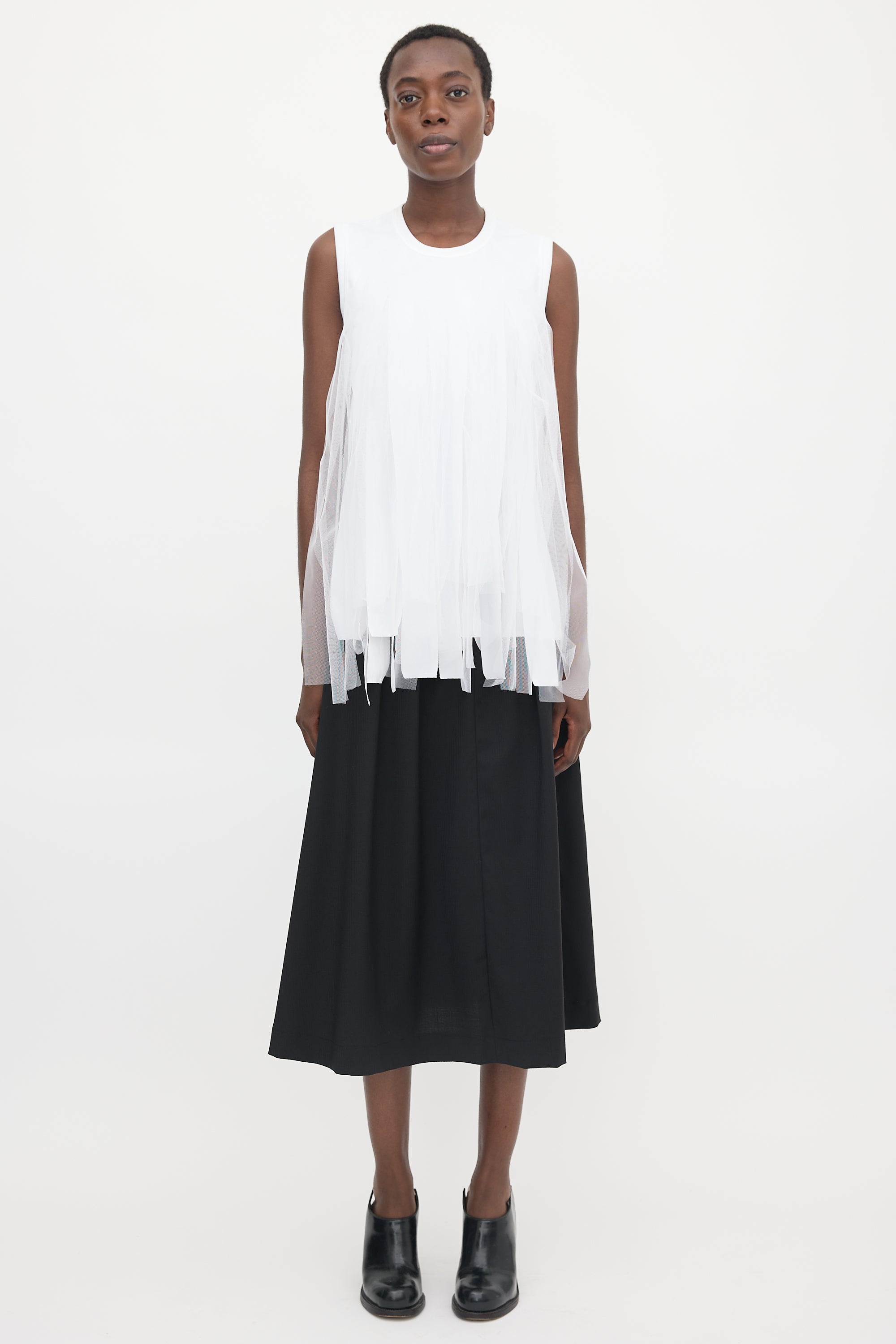 Comme des Garçons Tulle Fringe Top