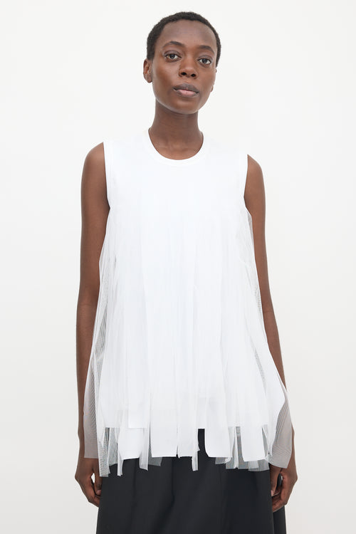 Comme des Garçons Tulle Fringe Top