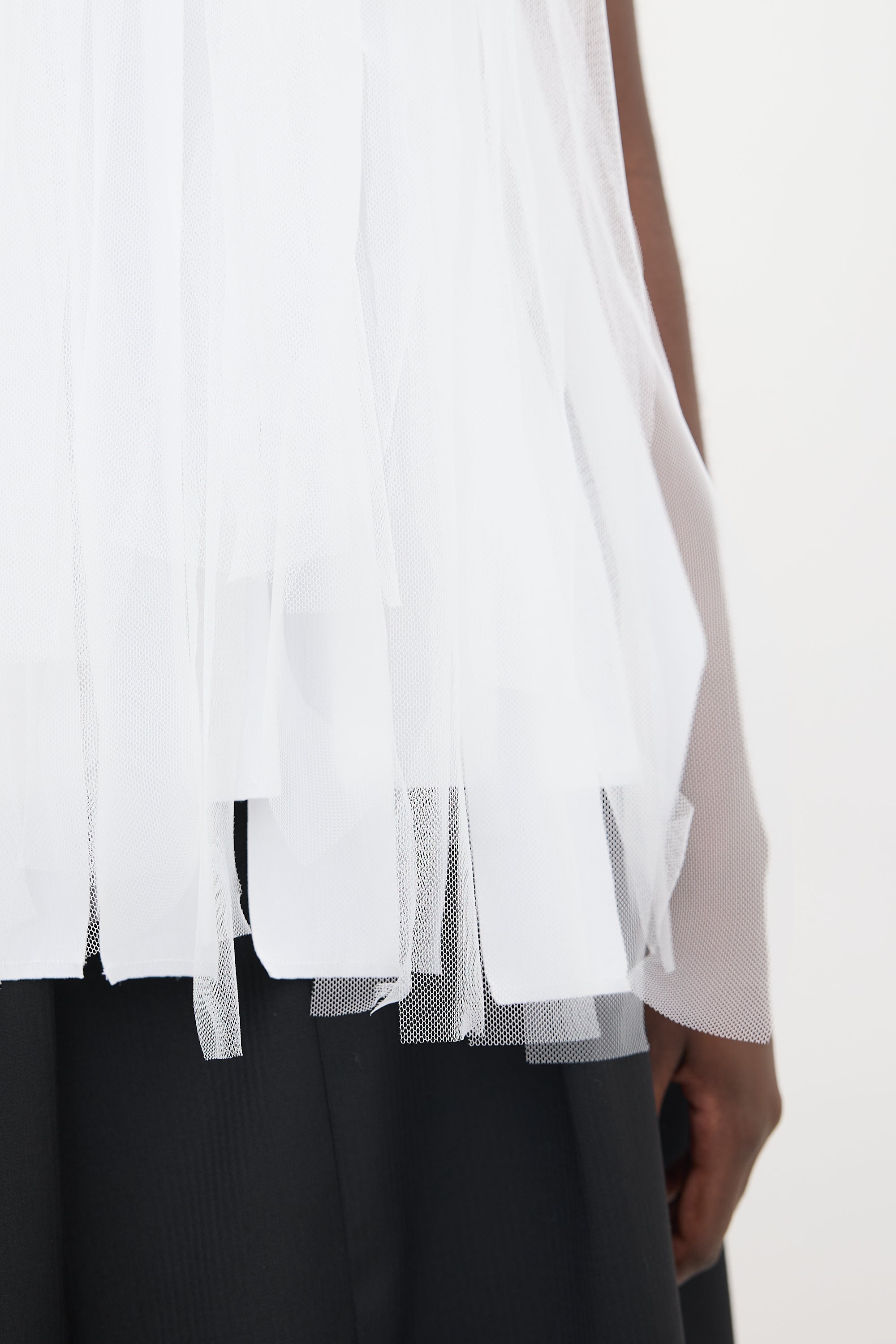 Comme des Garçons Tulle Fringe Top