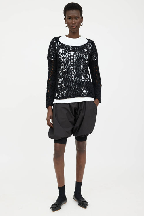Comme des Garçons Wool Open Knit  Sweater
