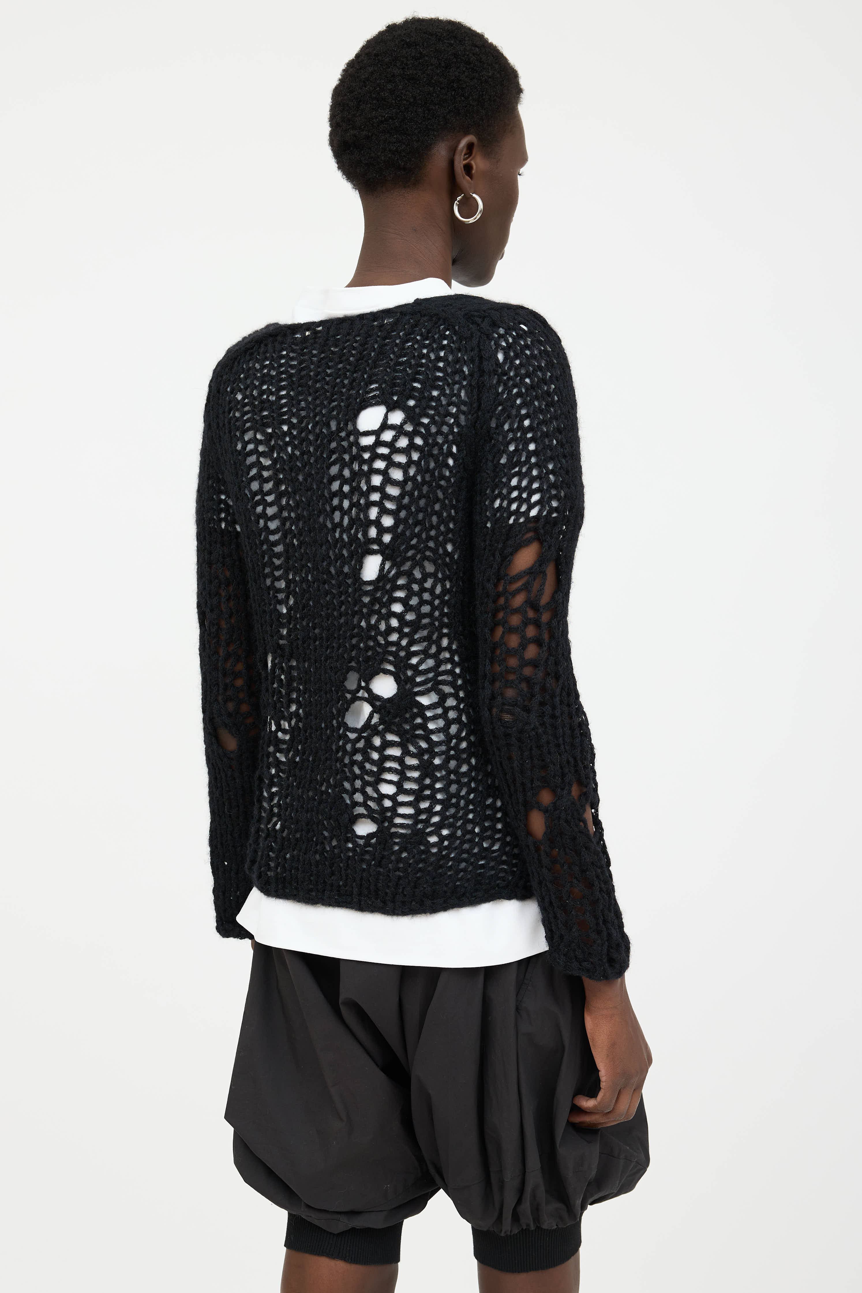 Comme des Garçons Wool Open Knit  Sweater