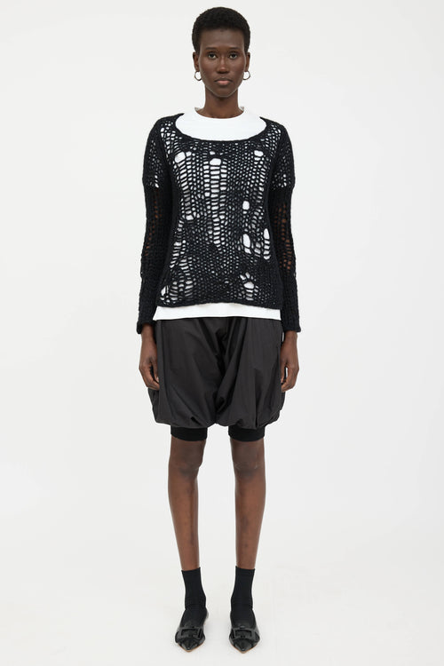 Comme des Garçons Wool Open Knit  Sweater