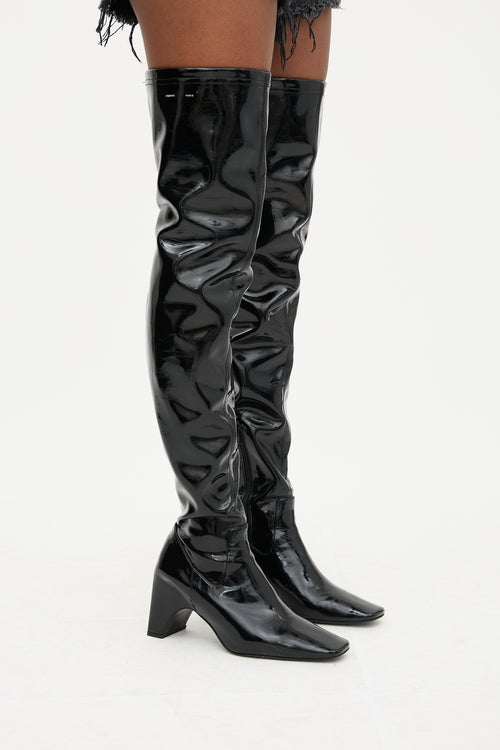 Coperni Vinyl Thigh Boot