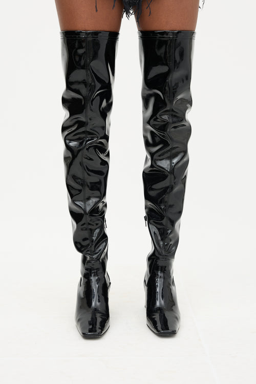 Coperni Vinyl Thigh Boot