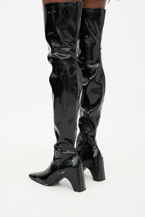 Coperni Vinyl Thigh Boot