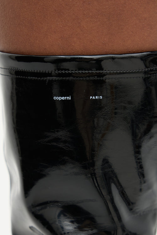 Coperni Vinyl Thigh Boot
