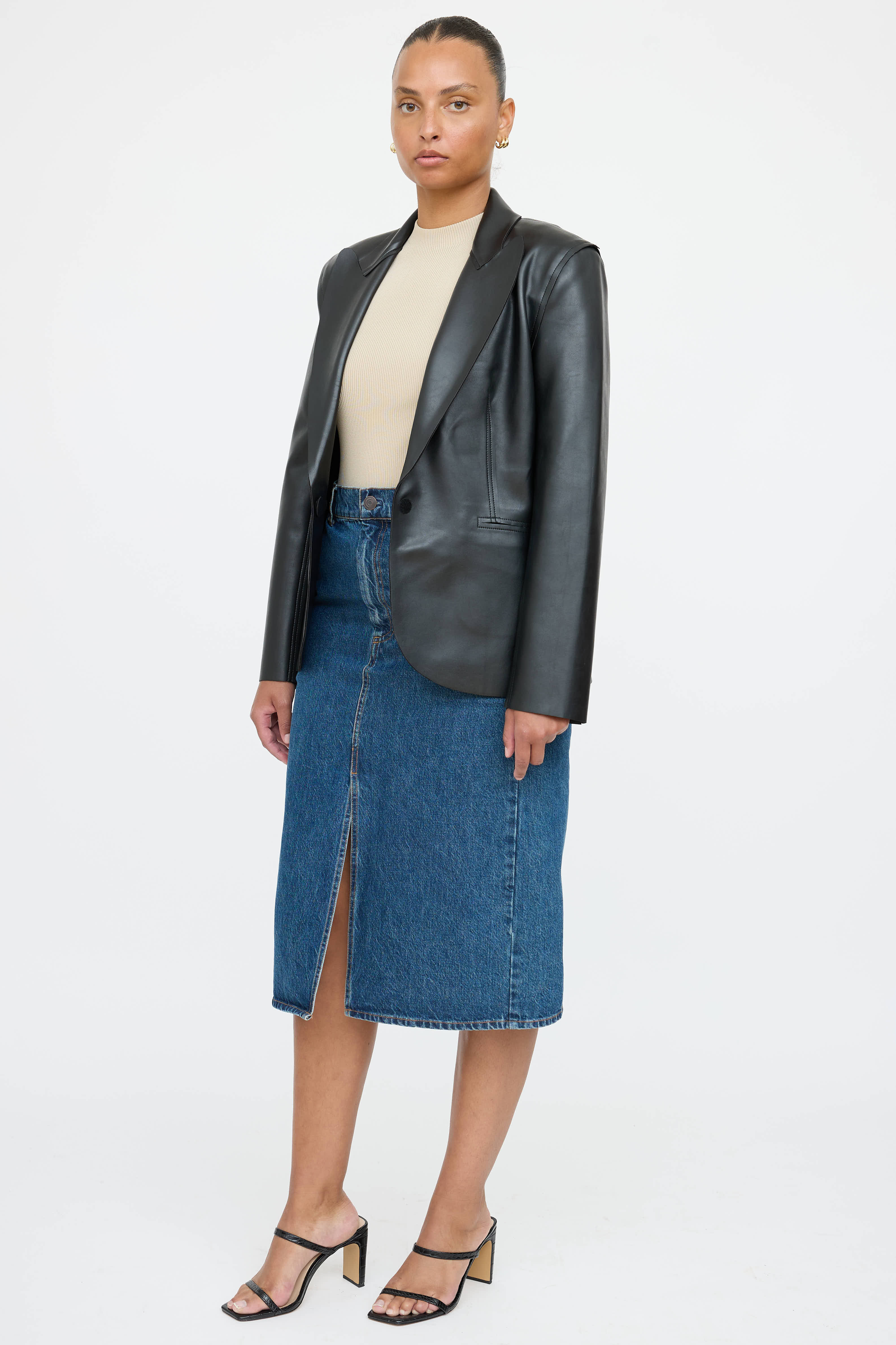 CO Denim Midi Skirt
