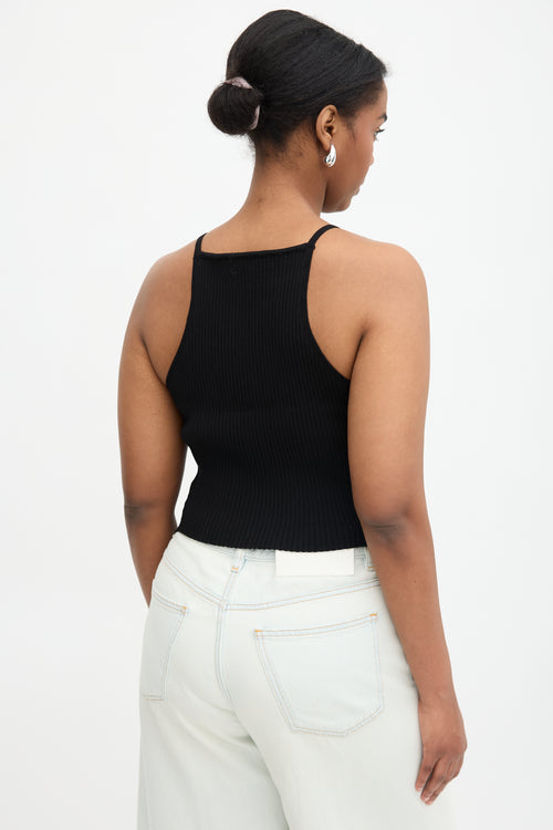 Courrèges Ribbed Logo Tank Top