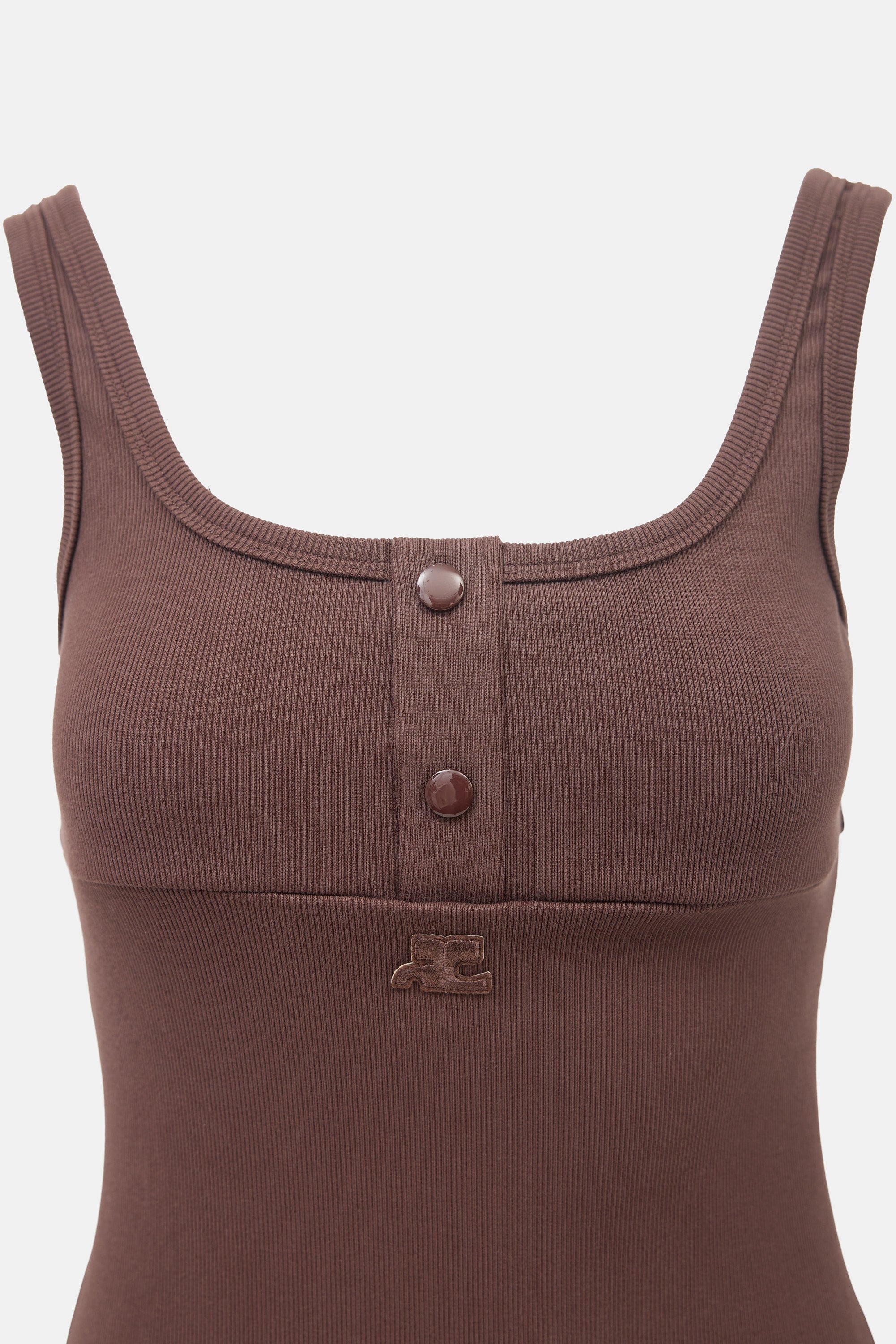 Courrèges Ribbed Garter Mini Dress